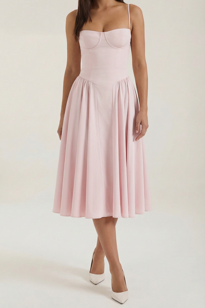 Izolda | Abito midi con corsetto