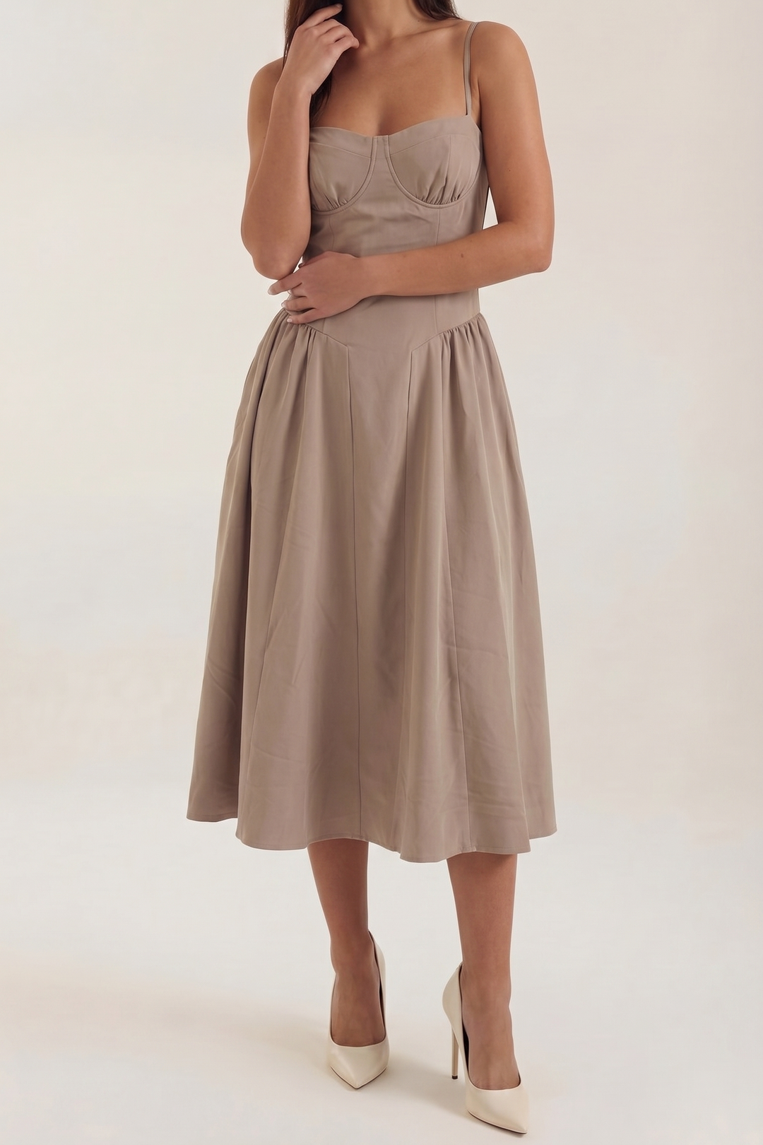 Izolda | Abito midi con corsetto