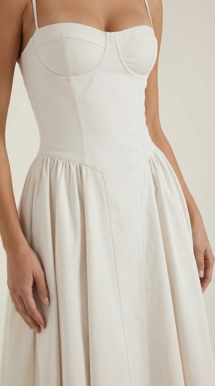Izolda | Abito midi con corsetto