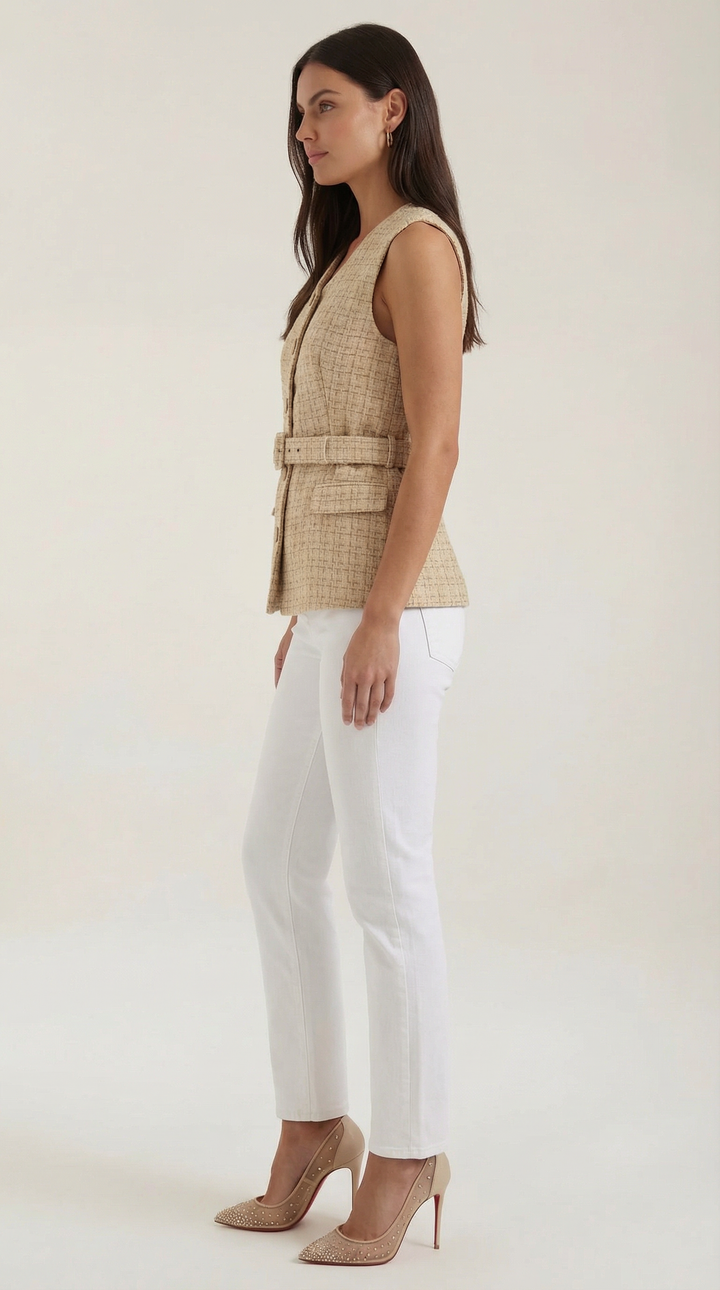 Perla | Top elegante senza maniche