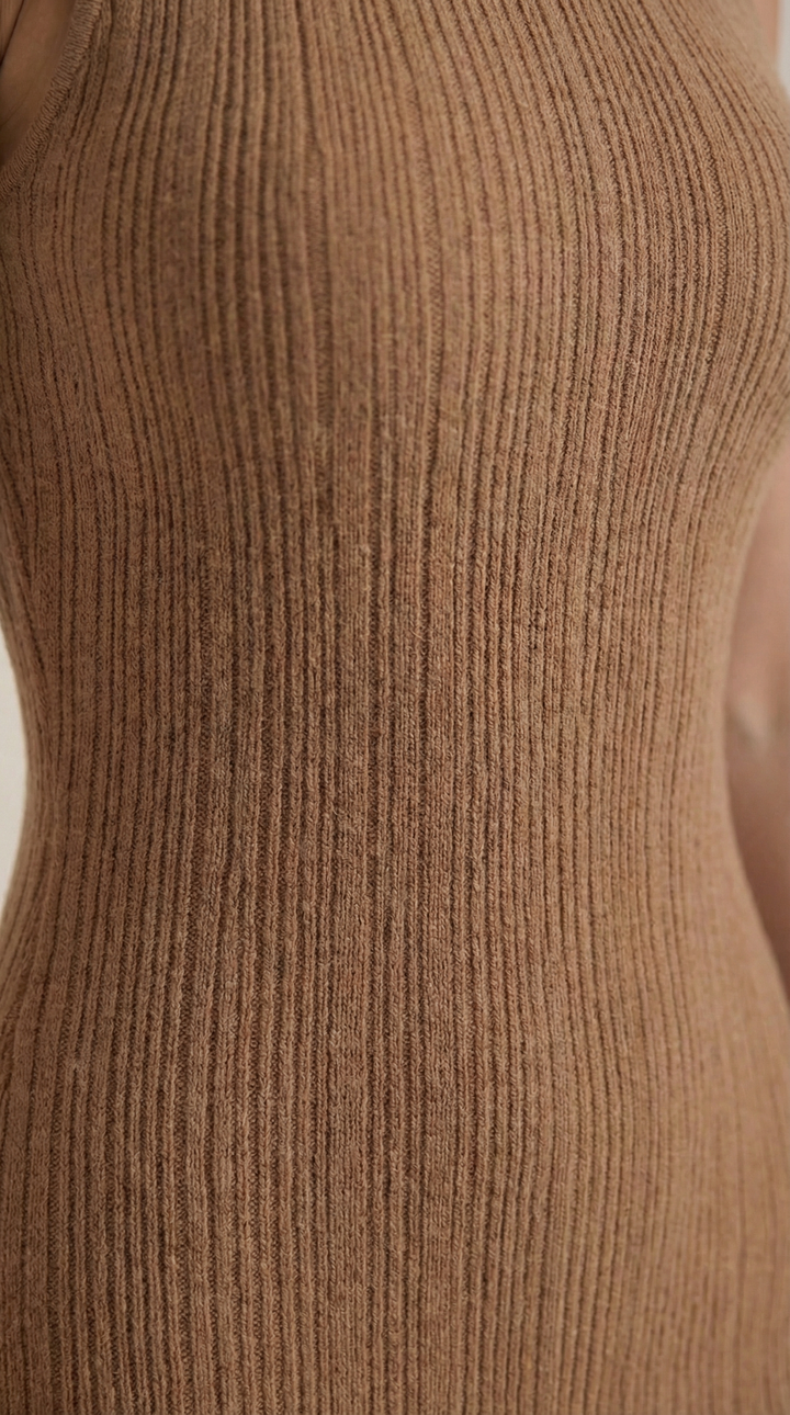 Hermína | Abito midi aderente con colletto