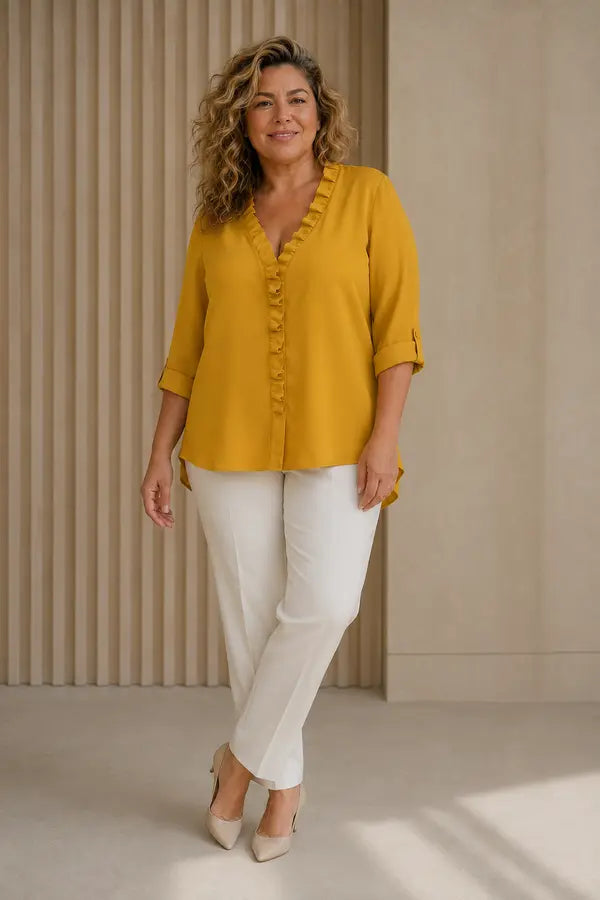 Tatjana | Blusa stampata con silhouette ampia