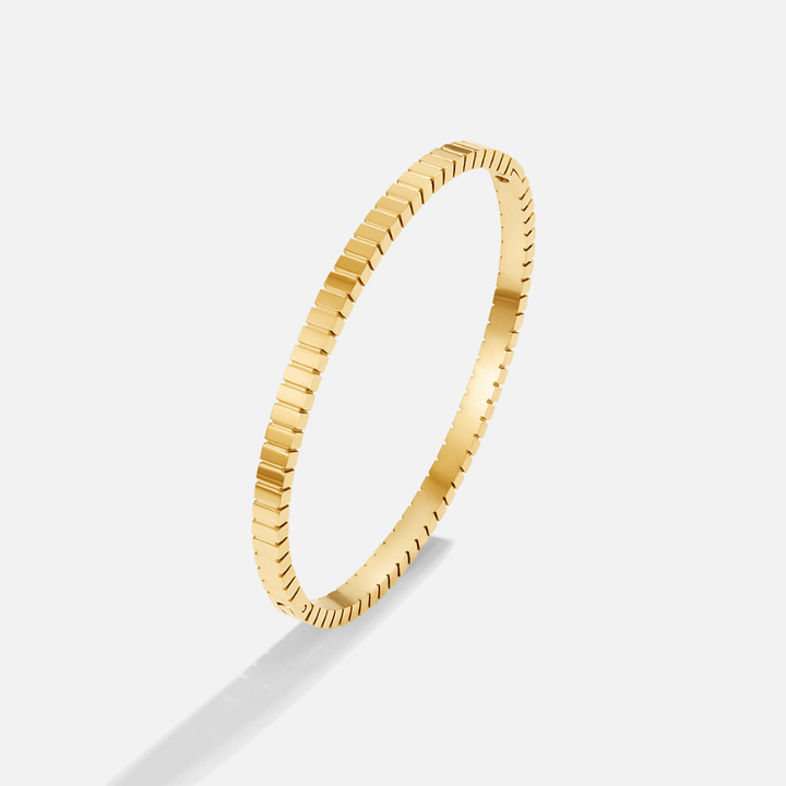 Bracciale rigido dorato Tara
