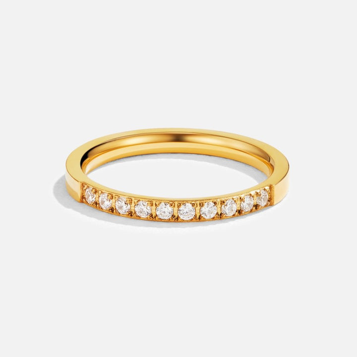 Anello Bellezza senza tempo con dettagli lucidi