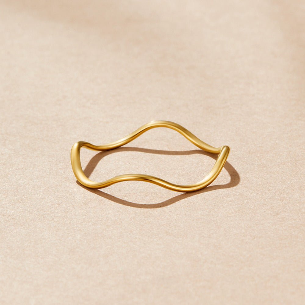 Anello a strati in oro Tina