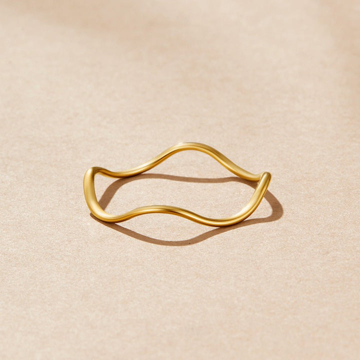Anello a strati in oro Tina
