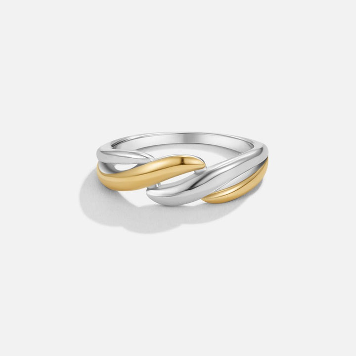 Anello a spirale bicolore Ella