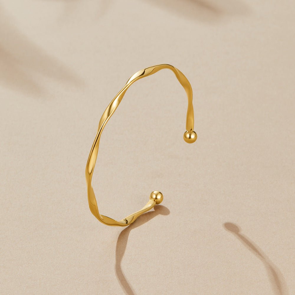 Bracciale rigido dorato Imari