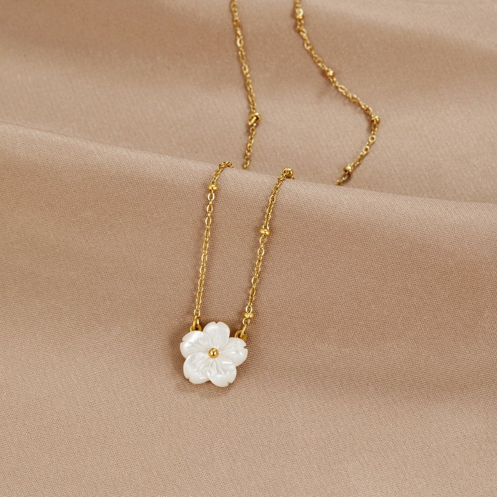 Collana floreale Fiore bianco