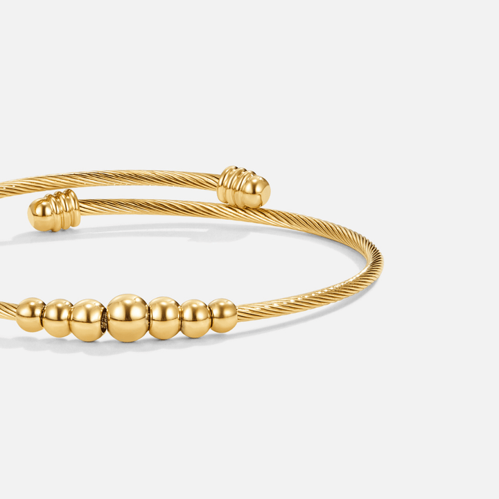 Bracciale decorativo rigido Yuri in oro