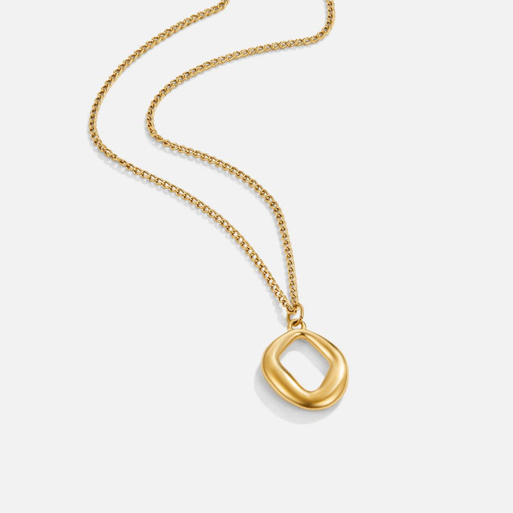 Collana geometrica dorata Zola